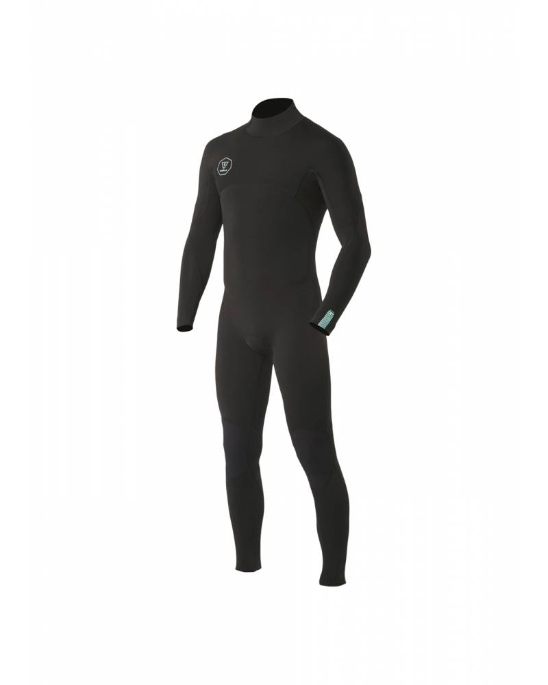 Vissla 7 Seas 3/2 Full Back Zip - Black - Front