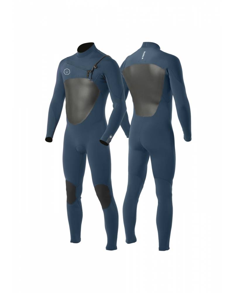 Vissla 7 Seas 3/2 Full Chest Zip - Navy - Interior