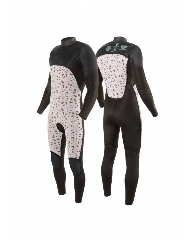 Vissla 7 Seas 3/2 Full Chest Zip - With  Print2