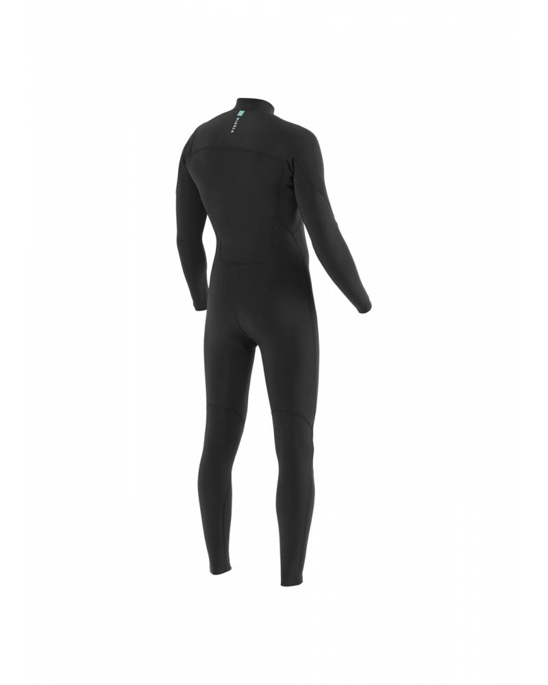 Vissla 7 Seas 5/4 Full Chest Zip - Black - Back