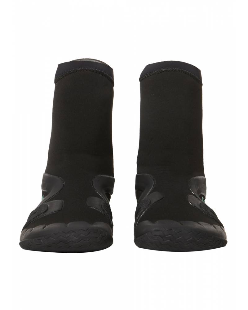 Vissla 7 Seas 5mm Round Toe Bootie - Black - Front