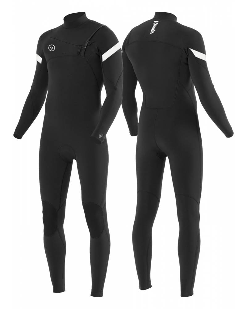 Vissla 7 Seas Raditude 3/2 Chest Zip Steamer Wetsuit - Black 