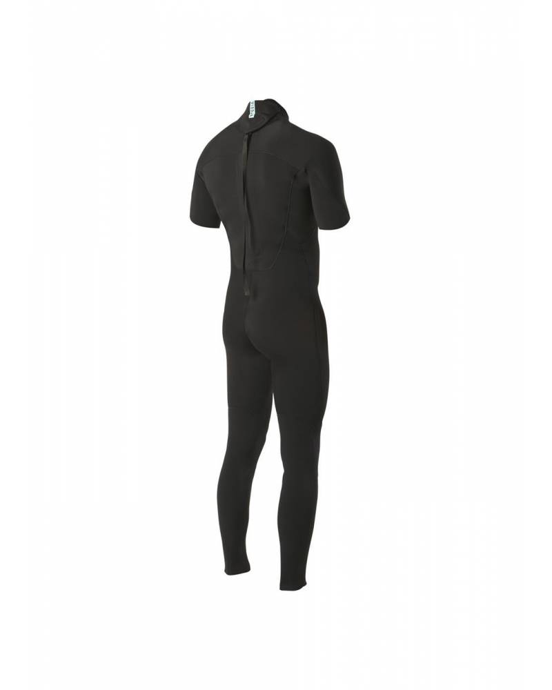 Vissla 7 Seas 2/2 Short Sleeve Steamer Wetsuit - Black - back