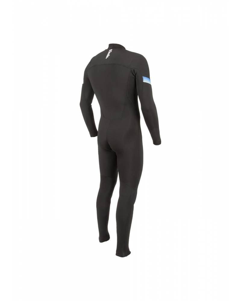 Vissla 7 Seas Raditude 3/2 Chest Zip Wetsuit - Black 2back