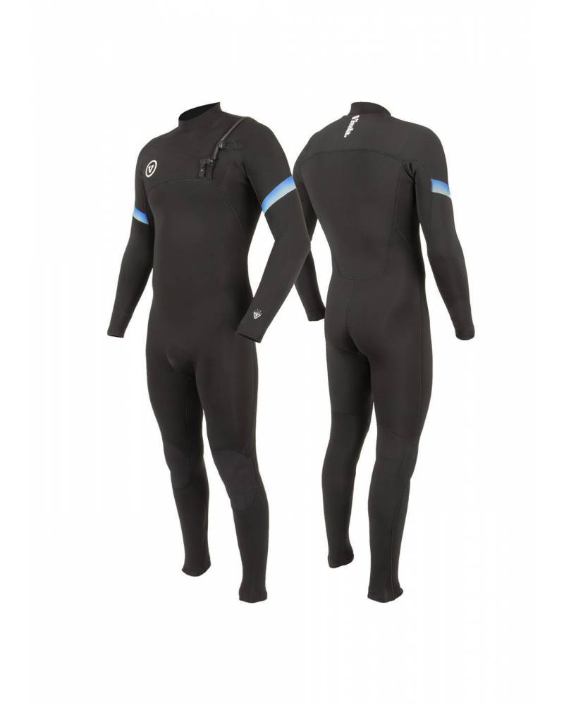 Vissla 7 Seas Raditude 3/2 Chest Zip Wetsuit - Black 2