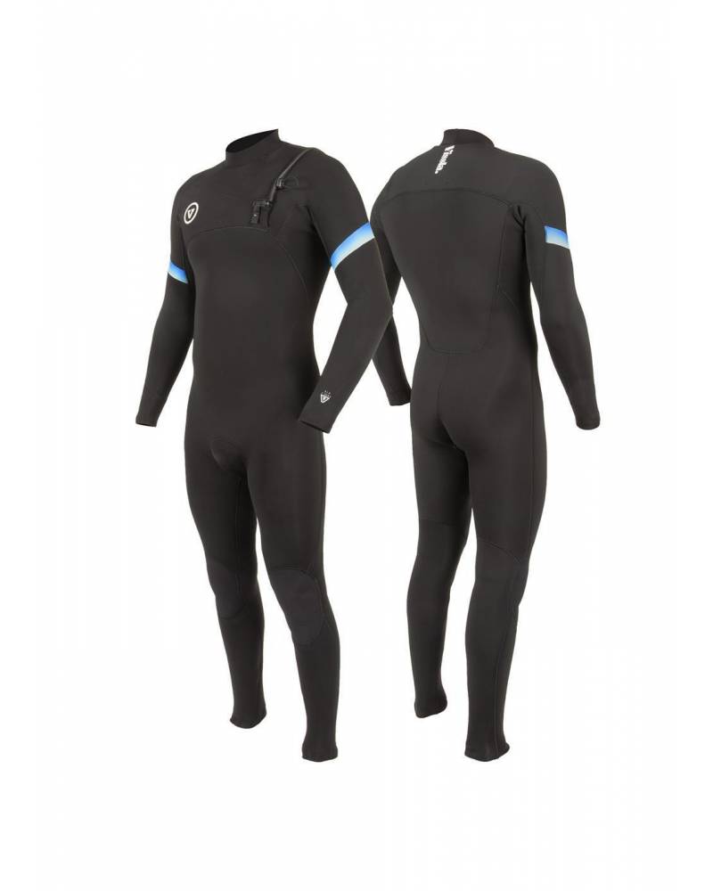 Vissla 7 Seas Raditude 4/3 Chest Zip Wetsuit - Black 2 