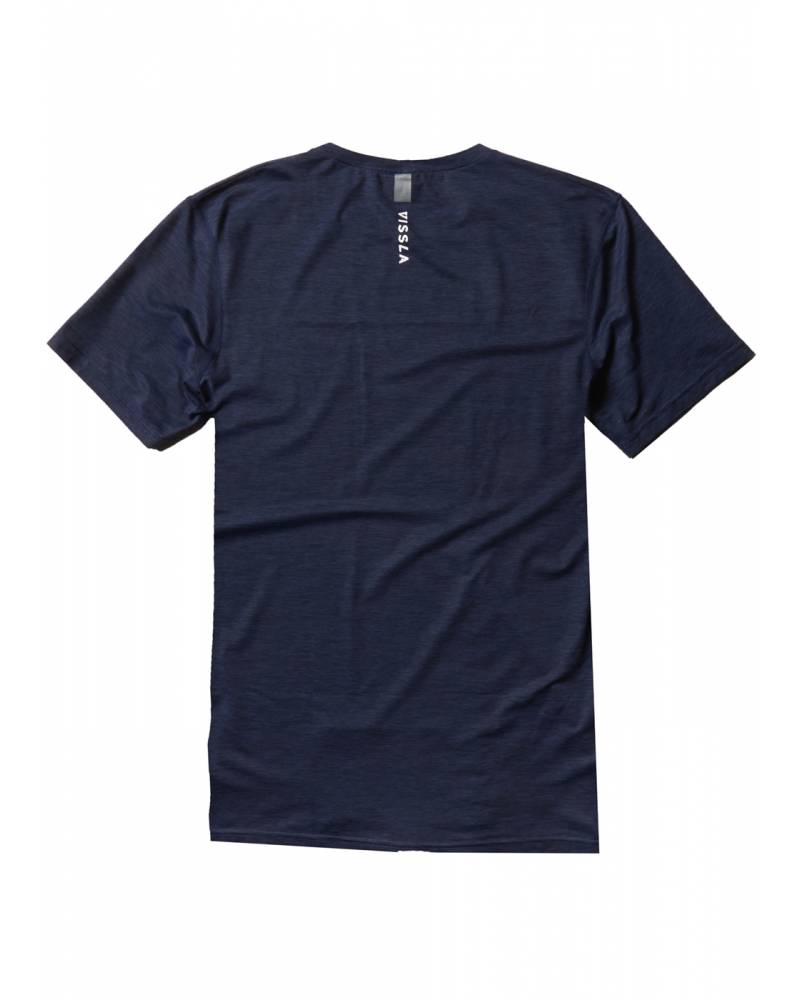 Vissla Alltime S/S - Naval Heather - Back