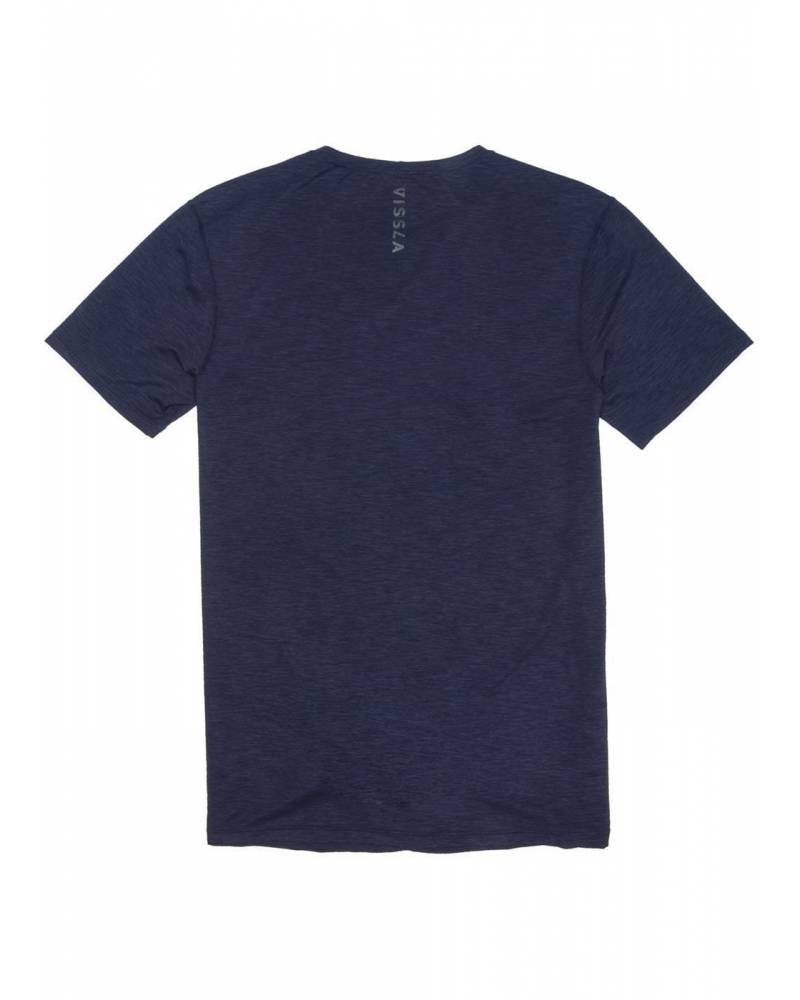 Vissla Alltime S/S - Naval Heather - Back