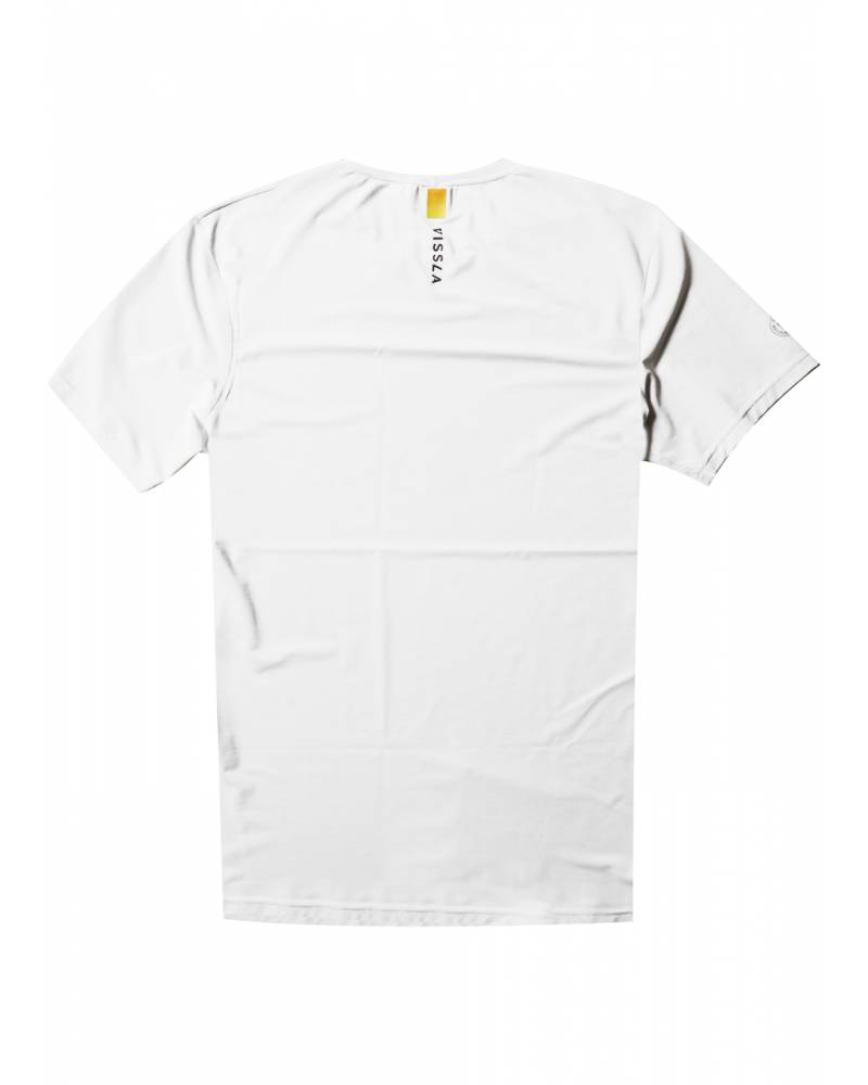 Vissla Alltime Short Sleeve Rash Guard - White - back