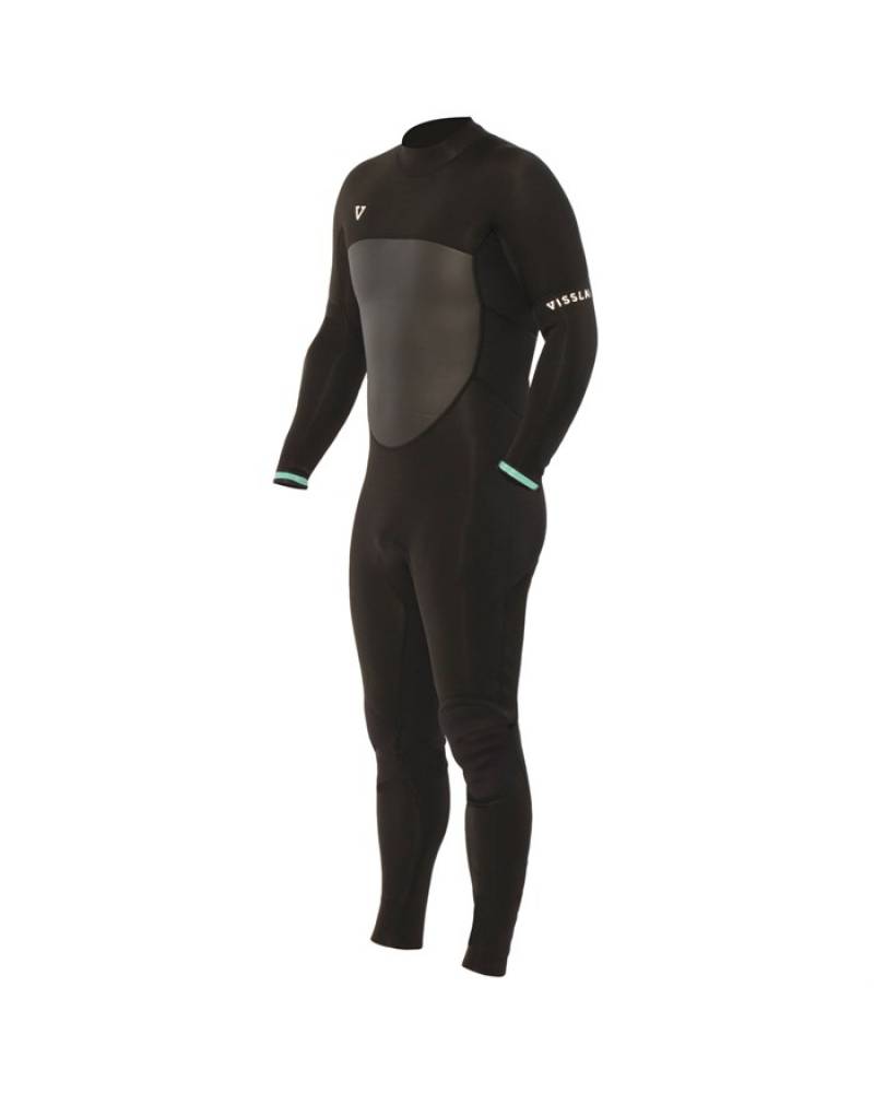 Vissla Easy Seas 3/2 Full Back Zip - Black front