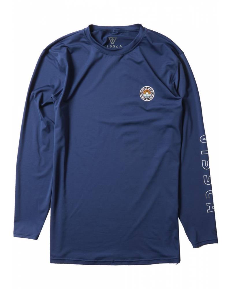 Vissla Easy Seas Eco Long Sleeve Surf Tee - Naval front