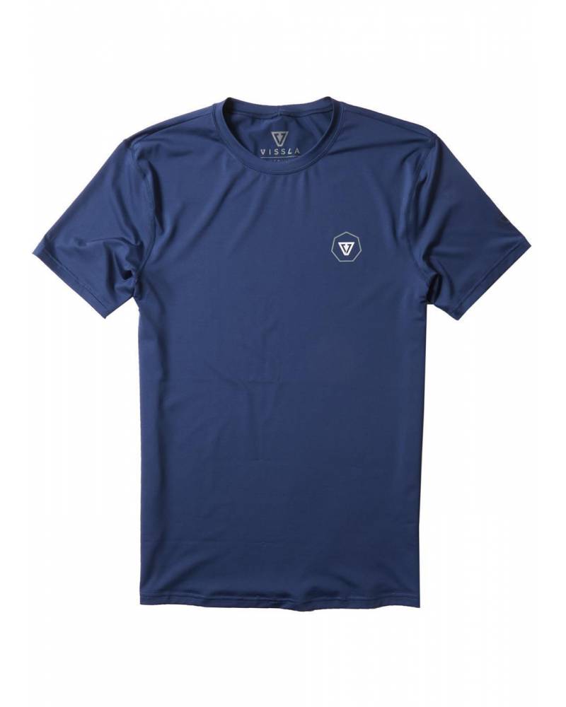 Vissla Easy Seas Eco Short Sleeve Surf Tee - Naval front