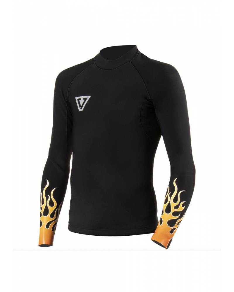 Vissla High Fire Boys 1mm Long sleeve Jacket - Black  front