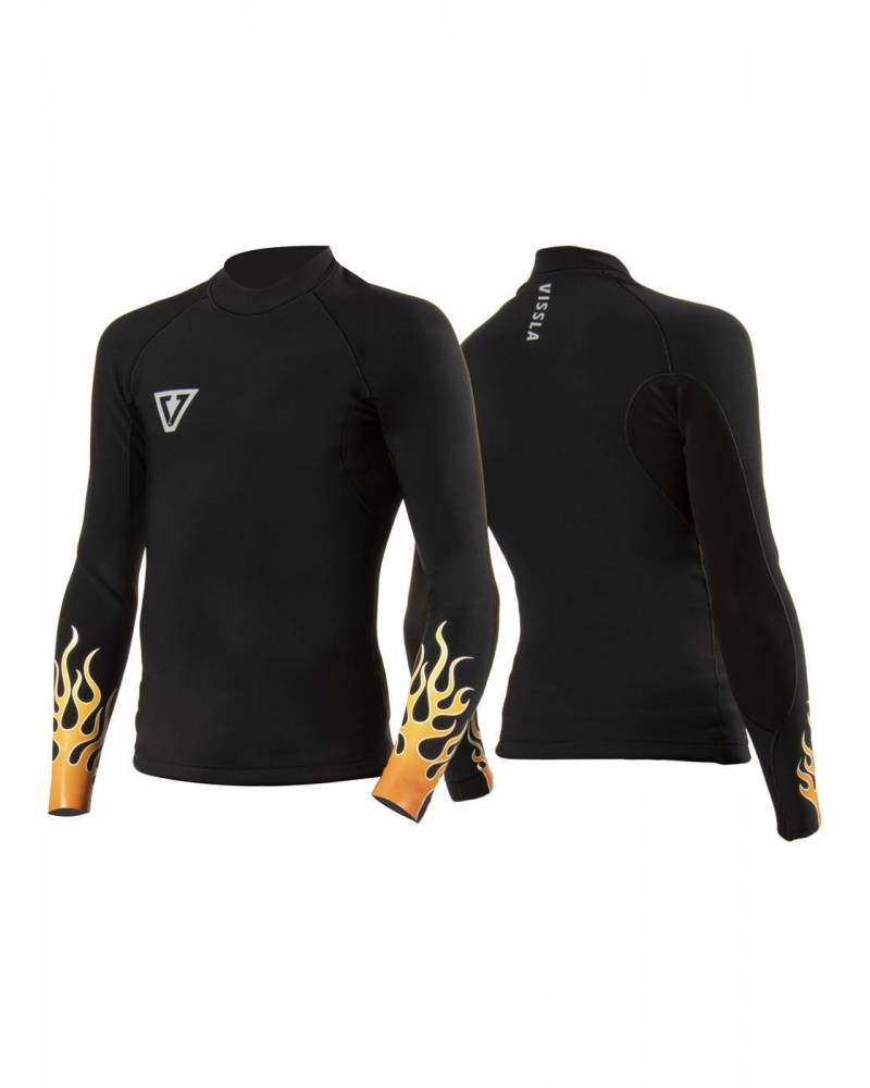 Vissla High Fire Boys 1mm Ls Jacket - Black 