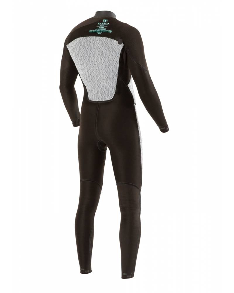 Vissla High Seas 3/2 No Zip – Stealth - With Pattern - Back
