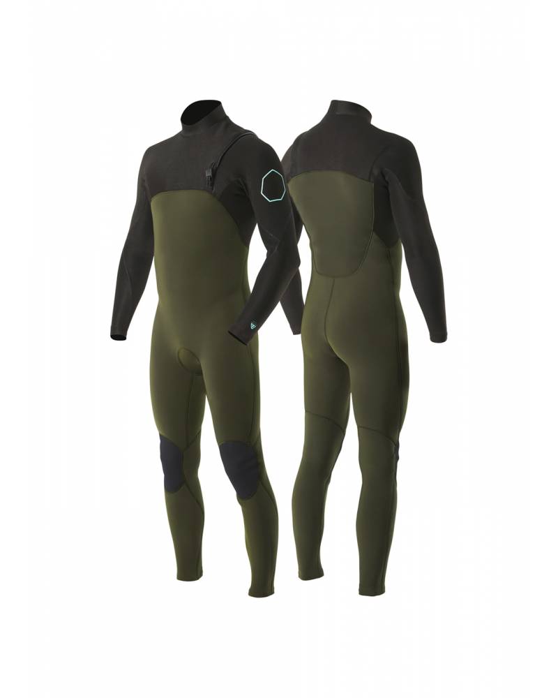 Vissla High Seas 3/2 No Zip - Tarp - Front and Back