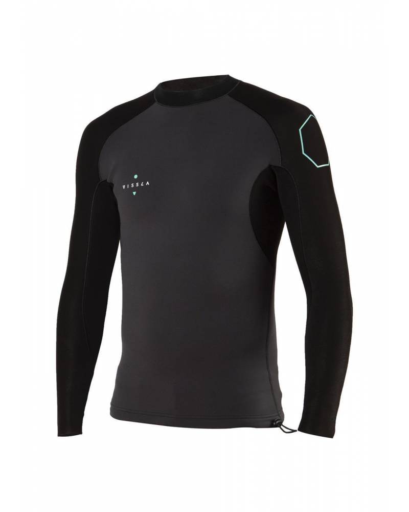Vissla High Seas Boys 1mm Ls Jacket - Phantom 2 front