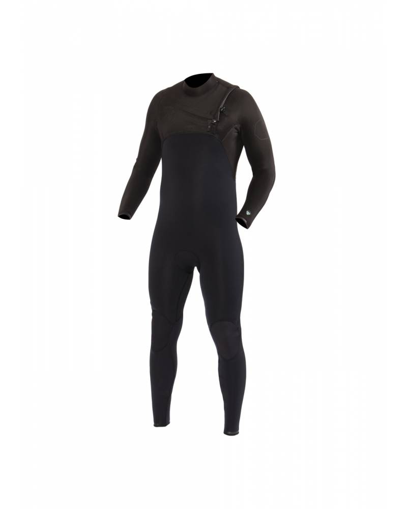 High Seas II 3/2 Chest Zip Wetsuit - Stealth front