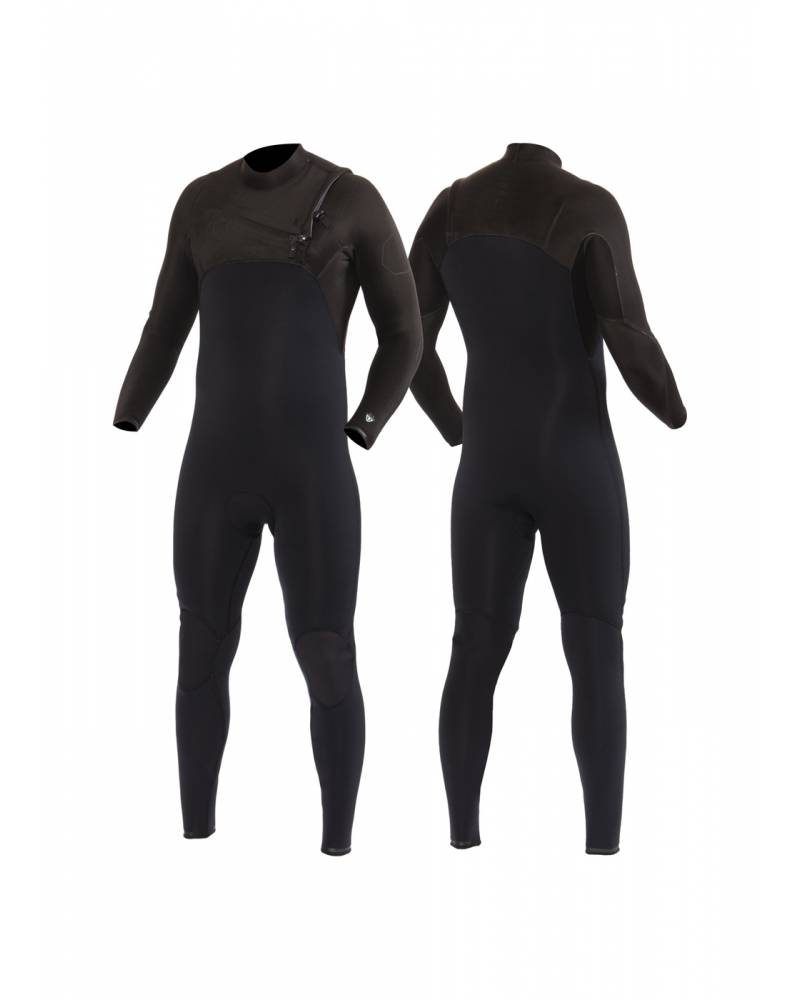 High Seas II 3/2 Chest Zip Wetsuit - Stealth