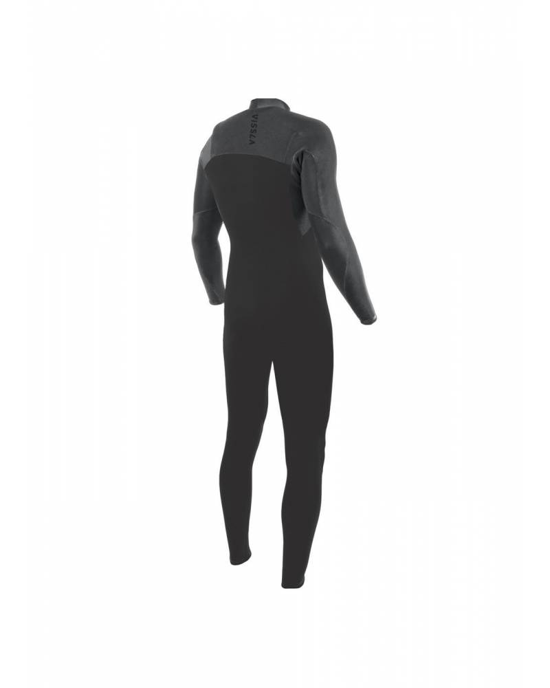 Vissla High Seas II 4/3 No Zip Wetsuit - Charcoal back