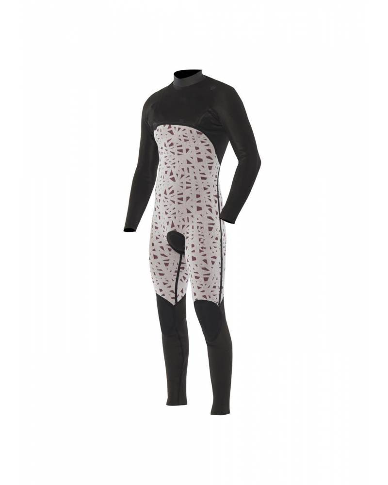 Vissla High Seas II 4/3 No Zip Wetsuit - Charcoal lining front