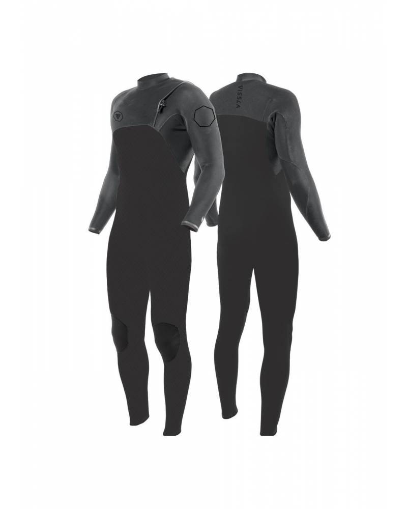 Vissla High Seas II 4/3 No Zip Wetsuit - Charcoal