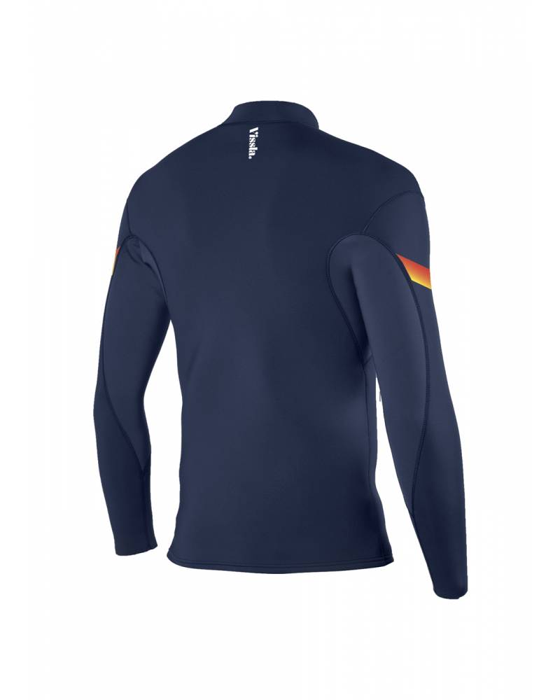 Vissla Raditude 2mm Front Zip Jacket - Night- Back