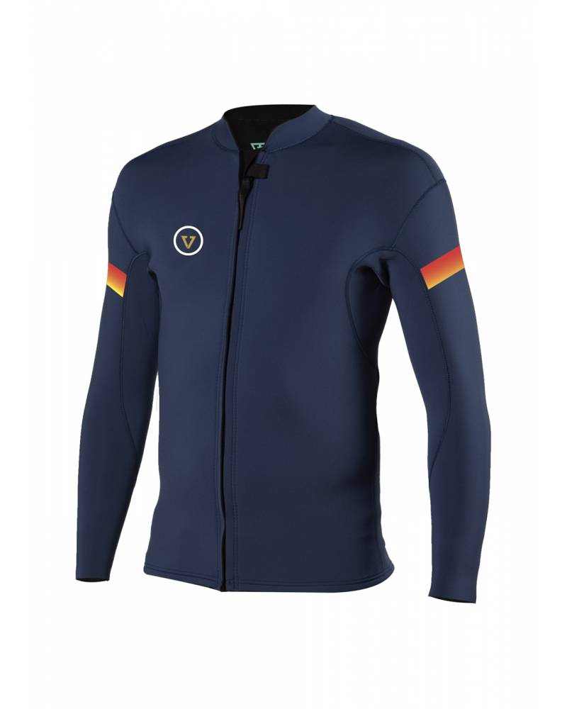 Vissla Raditude 2mm Front Zip Jacket - Night - Front