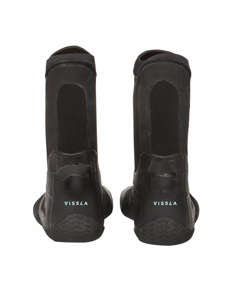 Vissla Seven Seas 3mm Split Toe Bootie - Black - Back
