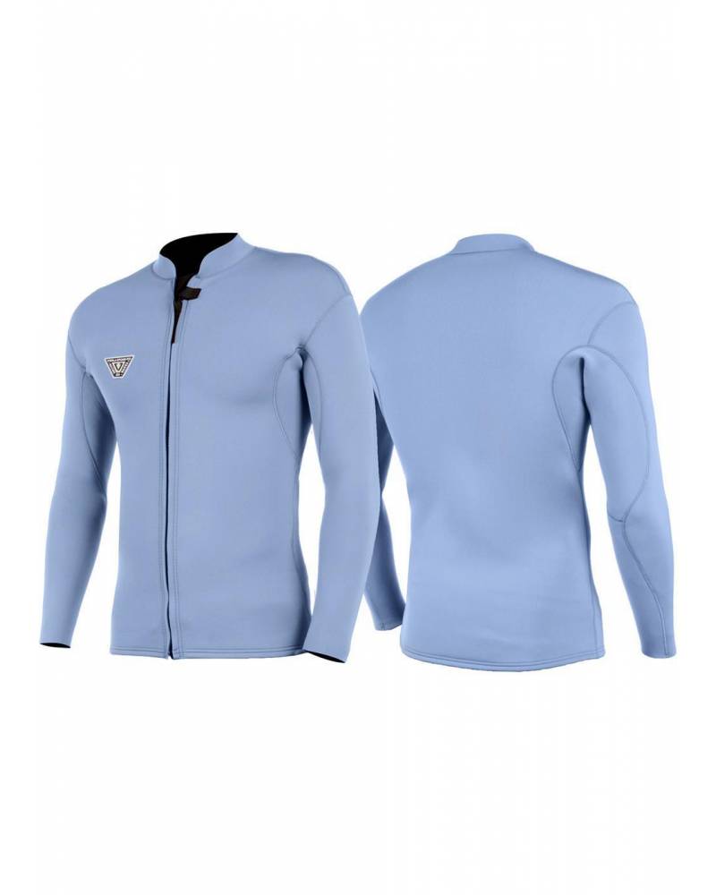 Vissla Solid Sets 2mm Front Zip Jacket - Harbor Blue