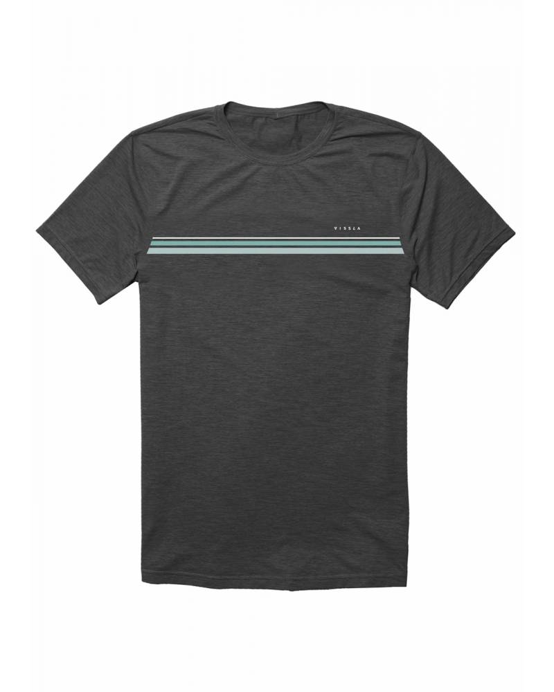 Vissla The Trip S/S - Black Heather-Front