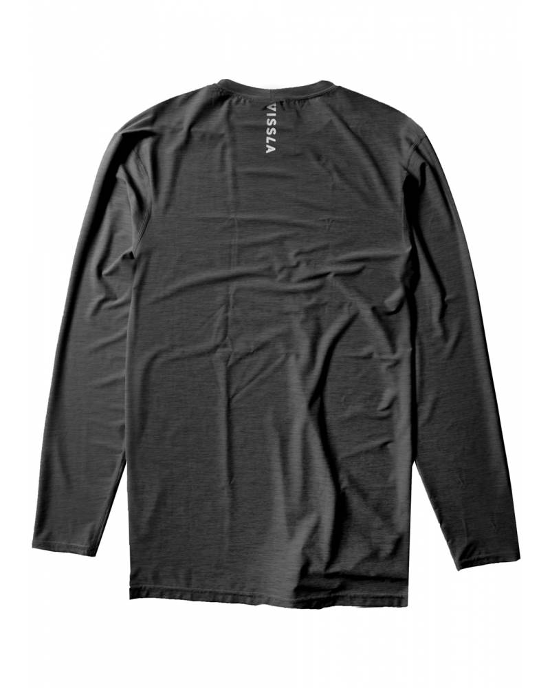 Vissla Twisted L/S - Black Heather - Back