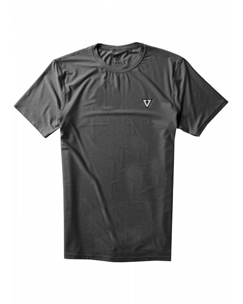 Vissla Twisted S/S - Black Heather - Front