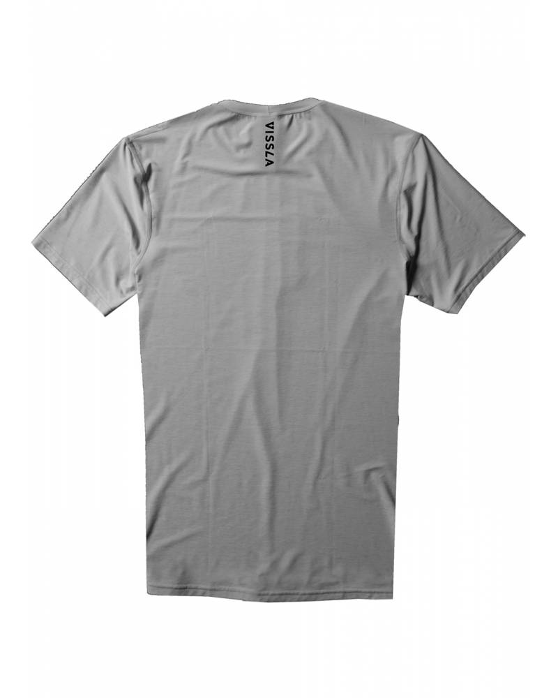 Vissla Twisted S/S - Grey Heather - Front