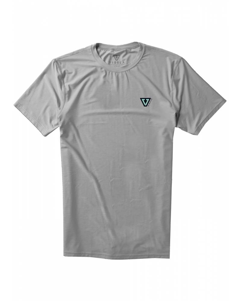 Vissla Twisted S/S - Grey Heather - Front