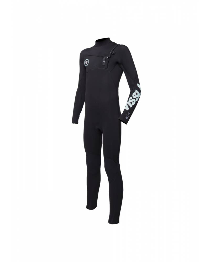 7 Seas Boys 3-2 Full Chest Zip - Black