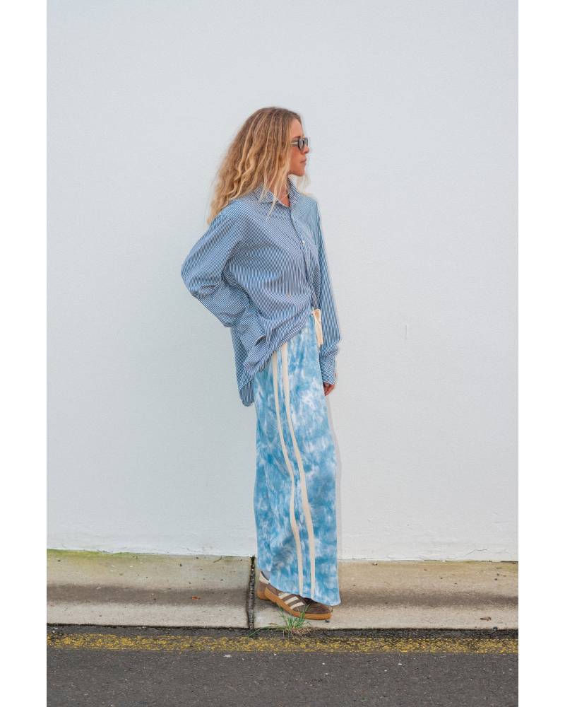 Waffle Lounge Pants in Cloud Tie Dye - Atmosea