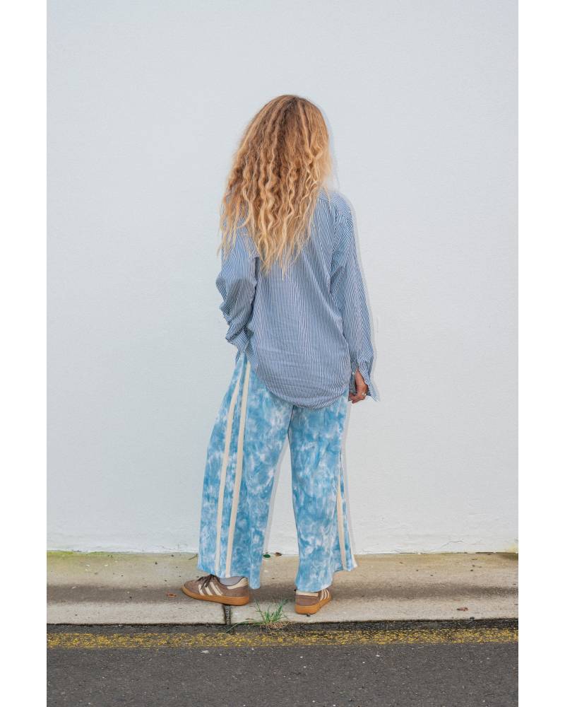 Waffle Lounge Pants in Cloud Tie Dye - Atmosea