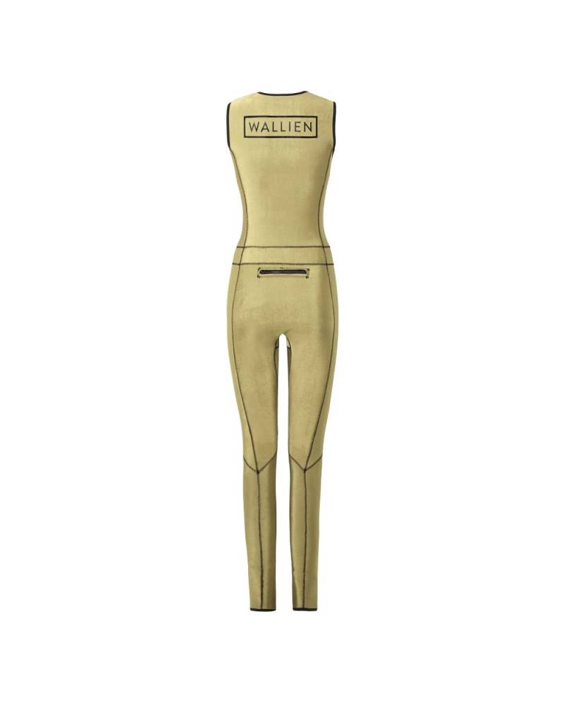Wallien Long Jane Wetsuit - Silky Gold back