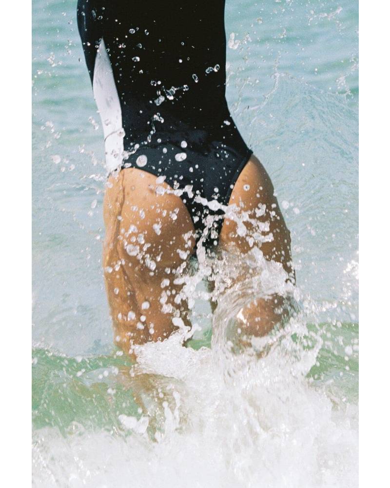 Nikki van Dijk Springsuit - Retro Monochrome model bikini cut