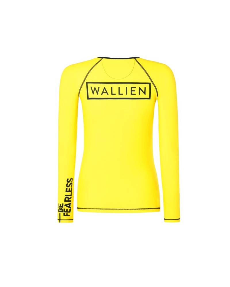 Wallien Rash Vest - Canary Yellow back