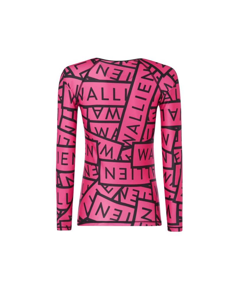 Wallien Rash Vest - Hot Pink back