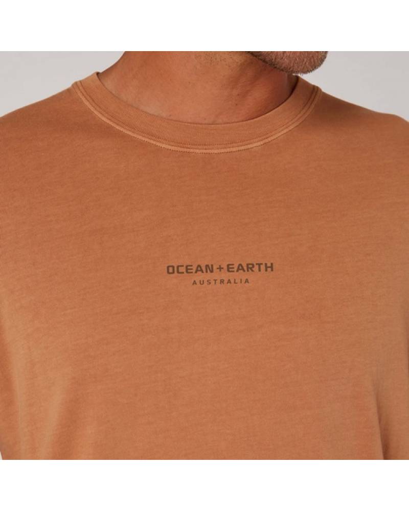 Washed Priority Tee - Almond