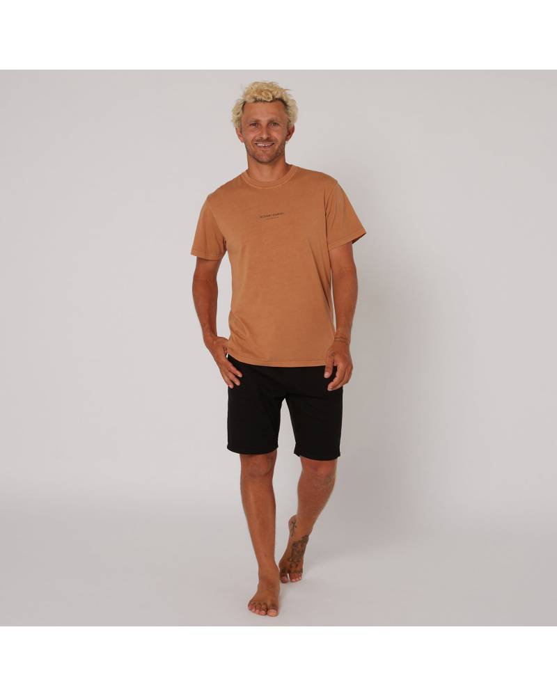 Washed Priority Tee - Almond