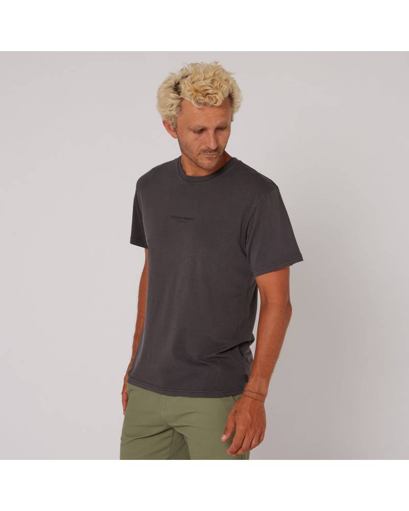 Washed Priority Tee - Dull Black