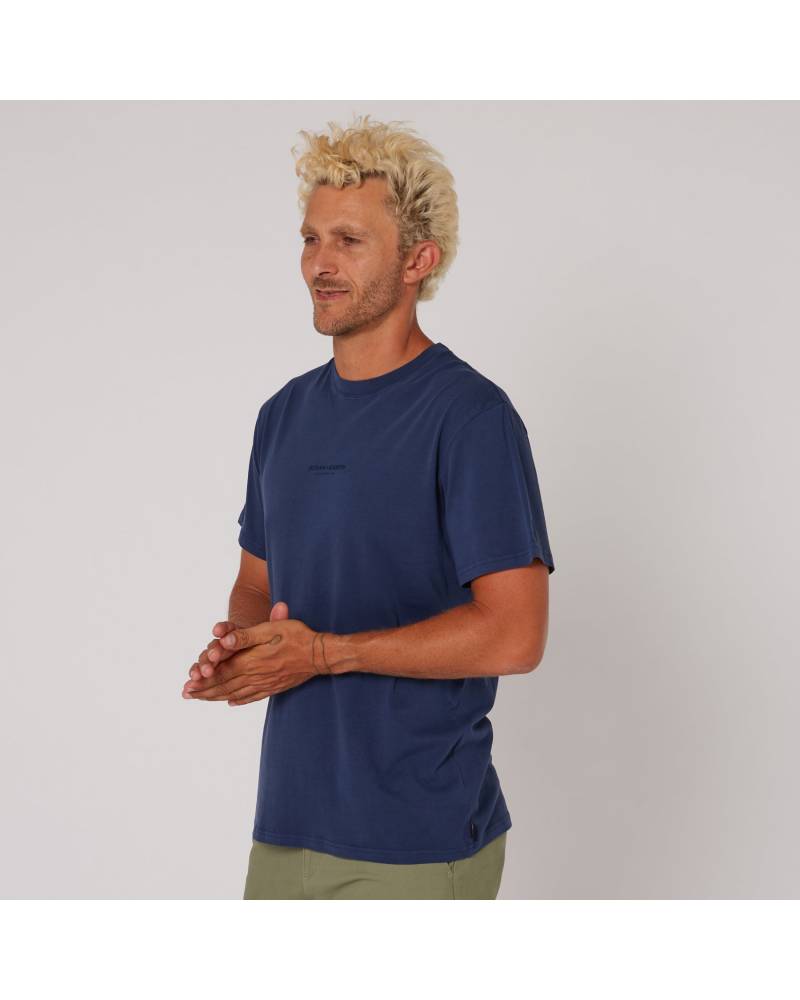 Washed Priority Tee - Navy