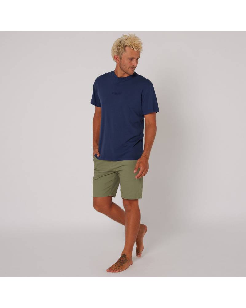 Washed Priority Tee - Navy