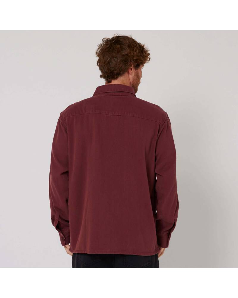 Wasteland Overshirt - Burgundy