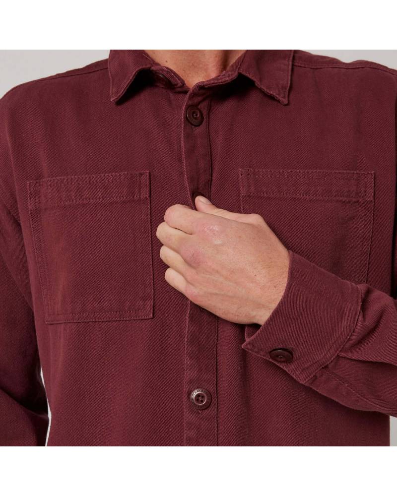 Wasteland Overshirt - Burgundy