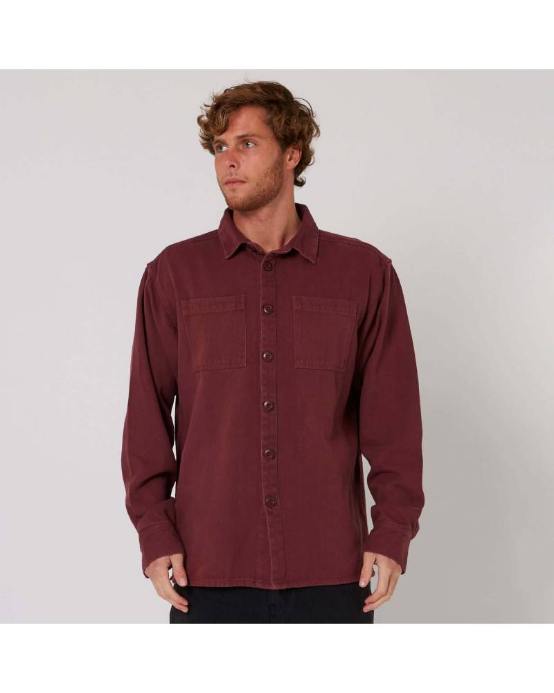 Wasteland Overshirt - Burgundy